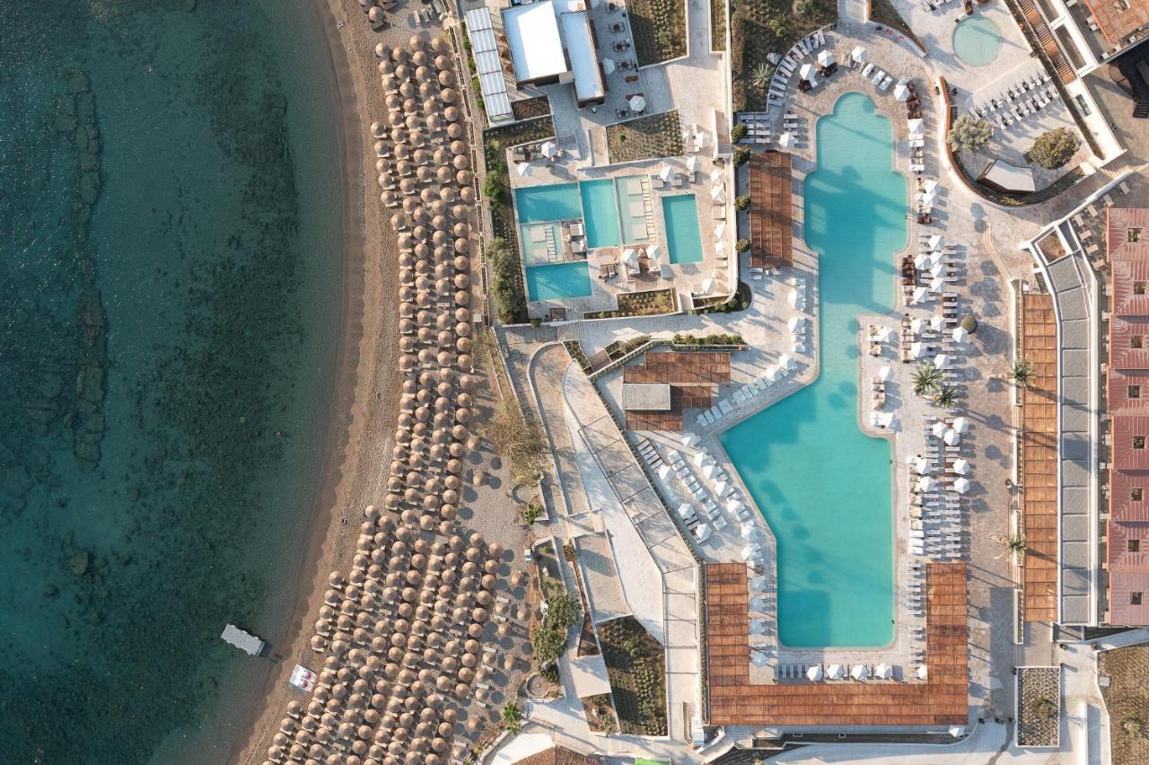 Helea Lifestyle Beach Resort Kallithea  ภายนอก รูปภาพ Aerial view of the hotel